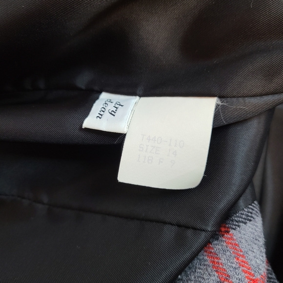 VTG Pendleton Plaid Wool & Velvet Blazer Jacket Women's Size 14 - Picture 7 of 7